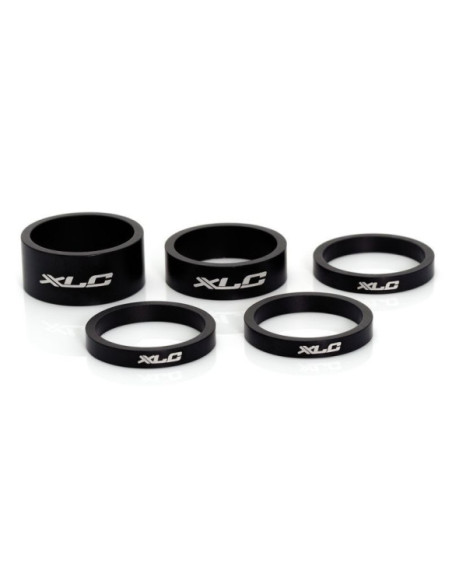 Espaçadores de Direção A-Head XLC AS-A02 Conjunto de 5 1-1/8 Preto Mate