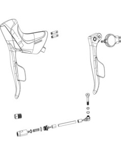 Manete de Travão e Mudanças Sram Rival eTap AXS Esquerda...