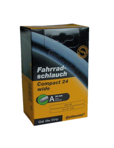 Câmara Continental Compact Wide 24x1.75-2.125 Válvula 40mm