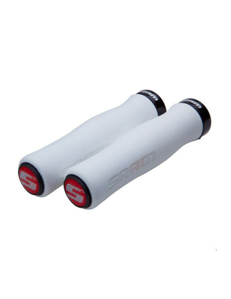 Punhos SRAM Espuma 129mm Curvados Branco/Preto