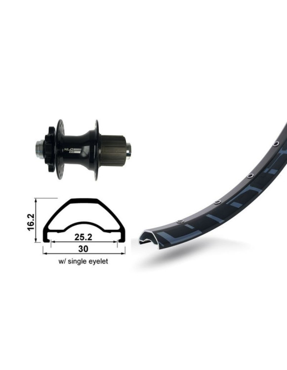 Roda Traseira XLC RODI READY 25 27.5" Disco...