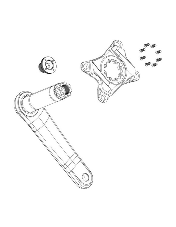 Kit Parafusos Pedaleira Sram M18/M30 DUB...