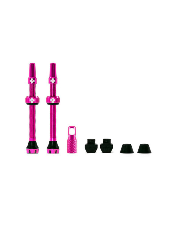Válvulas Tubeless Muc-Off V2 60mm Rosa Alumínio...