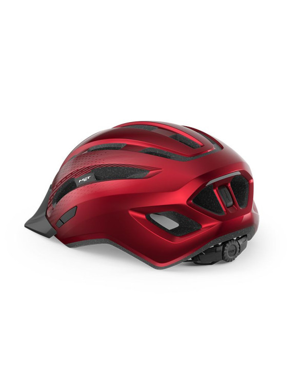 Capacete Met Downtown Vermelho Brilhante 255g