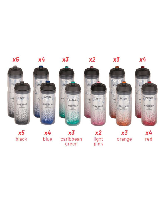 Kit Bidões Zefal Arctica 55/75 42 Unidades c/...