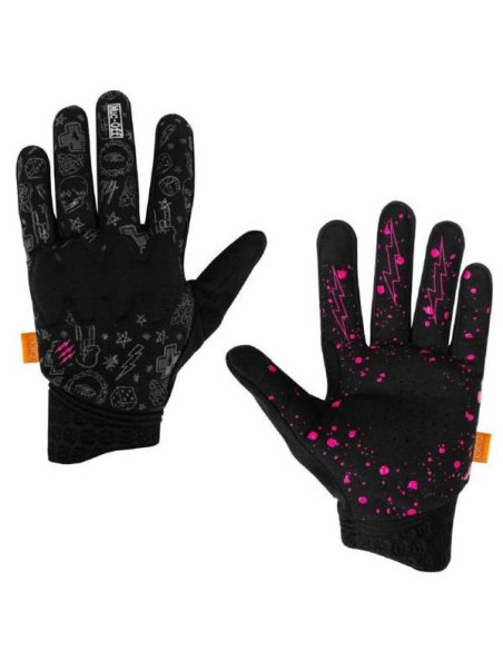 Luvas Muc-Off D30 Rider Punk Proteção Nudillos Táctil