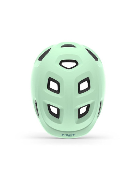 Capacete de Criança MET HOORAY Verde Mate Proteção Extra