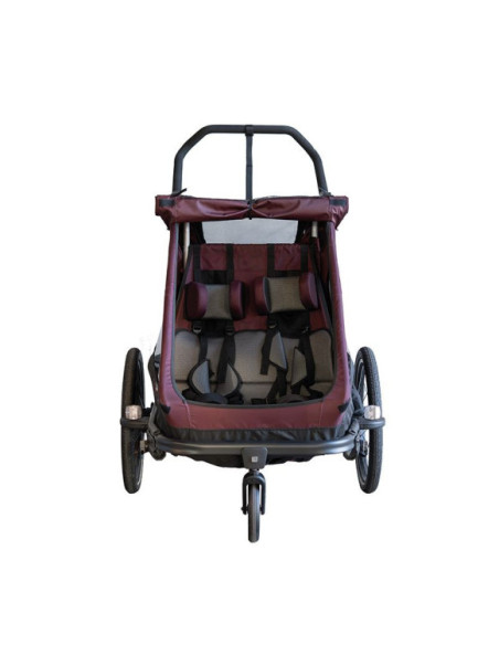 Reboque de Criança XLC BS-K01 Duo T 20" Vermelho Bordô