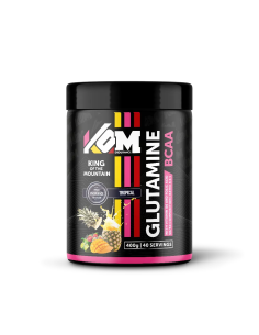 Suplemento BCAA Glutamina KOM Sabor Ananás 400g