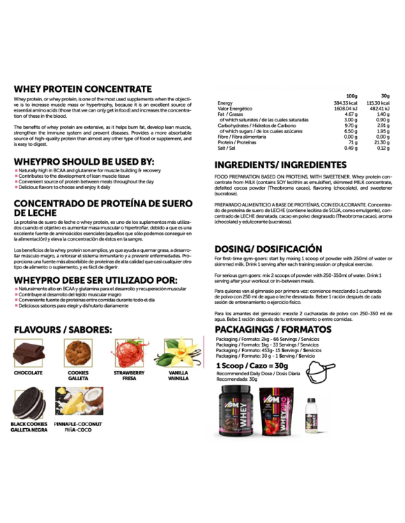 Proteína Whey KOM Chocolate Sachê 453g