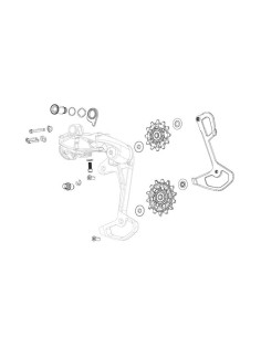 Kit de Parafusos de Desviador Sram FORCE WIDE ETAP AXS 2