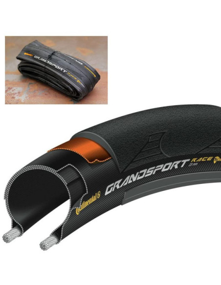 Pneu Continental Grand Sport Race 700x32C Dobravel Preto