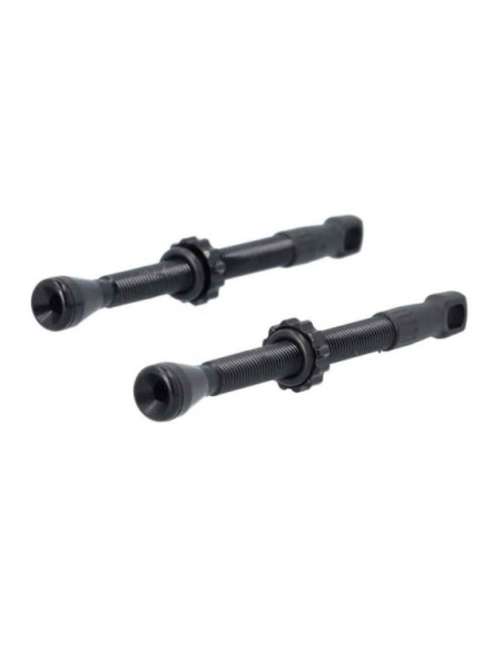 Conjunto de Válvulas Tubeless XLC PU-X17 65mm Preto