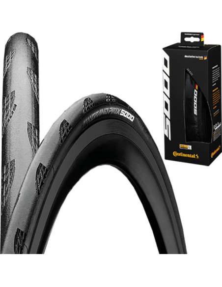 Pneu Continental Grand Prix 5000 700x28C Dobrável Preto