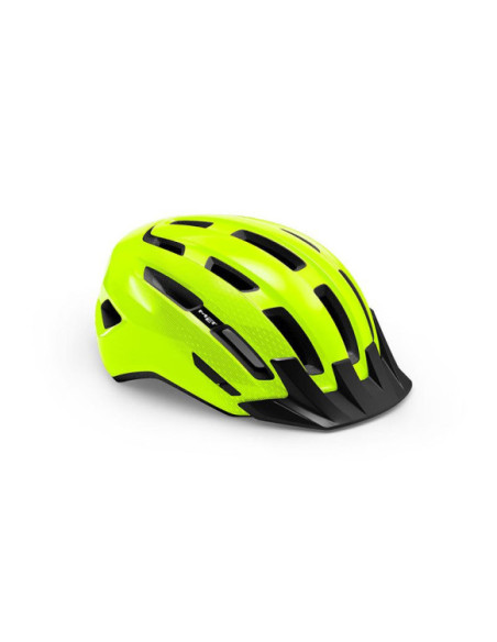Capacete Met DOWNTOWN Amarelo Brilhante Confortável e Ventilado