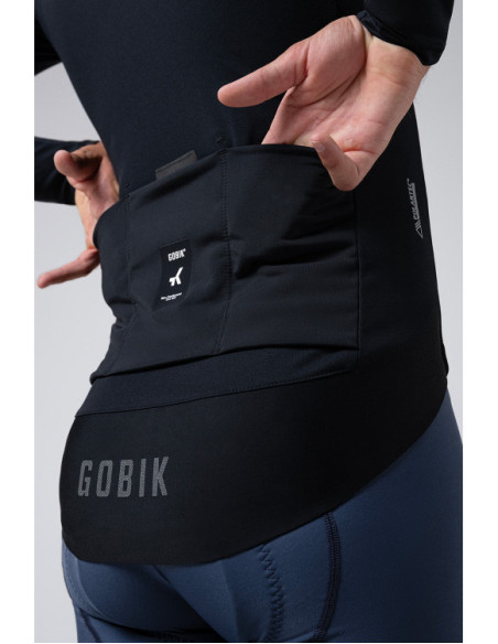 Casaco de Ciclismo Manga Comprida Gobik ENVY 2.0 Homem JET BLACK