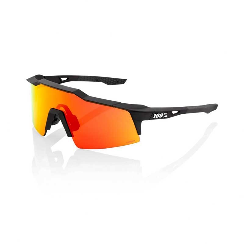 Óculos 100% Speedcraft SL - Preto, Lentes Hiper Red