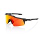 Óculos 100% Speedcraft SL - Preto, Lentes Hiper Red