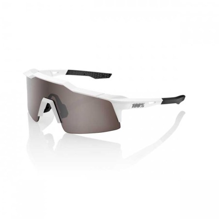 Óculos 100% Speedcraft SL - Branco, Lentes Silver