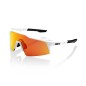 Óculos 100% Speedcraft SL - Branco, Lentes Hiper Red