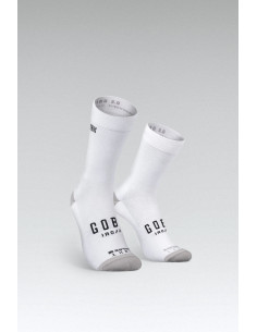 Meias de Ciclismo Gobik IRO 2.0 Unisexo WHITE LOGO