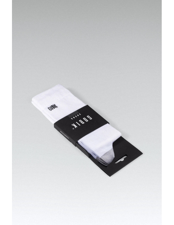 Meias de Ciclismo Gobik IRO 2.0 Unisexo WHITE LOGO