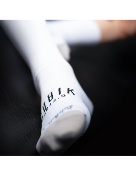 Meias de Ciclismo Gobik IRO 2.0 Unisexo WHITE LOGO