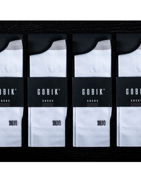 Meias de Ciclismo Gobik IRO 2.0 Unisexo WHITE LOGO