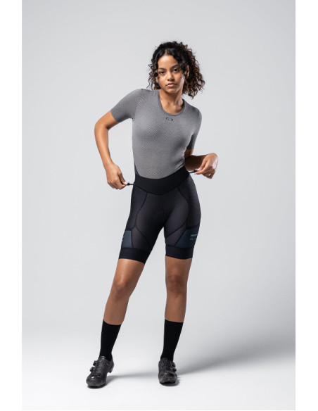 Calções de Ciclismo Gobik COMMANDER STRAPLESS Mulher BLACK - K6