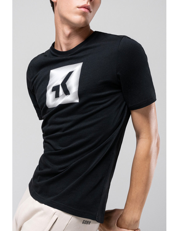 T-shirt Gobik OVERLINES 2.0 Unissexo JET BLACK