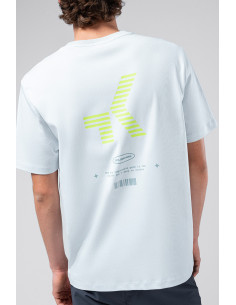 T-Shirt Gobik OVER RIDE Unisexo PEARL BLUE 2