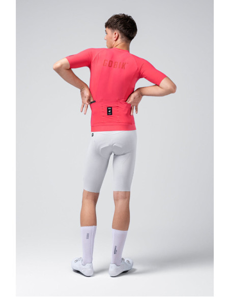 Camisola de Ciclismo Gobik CX SOLID Unissexo CERISE