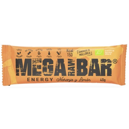 Barra MegaRawBar 1 Protein Laranja e Limão 40g