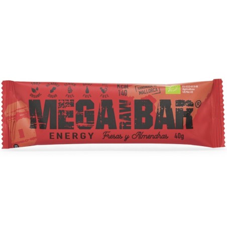 Barra MegaRawBar 6 Protein Morangos e Amêndoas 40g