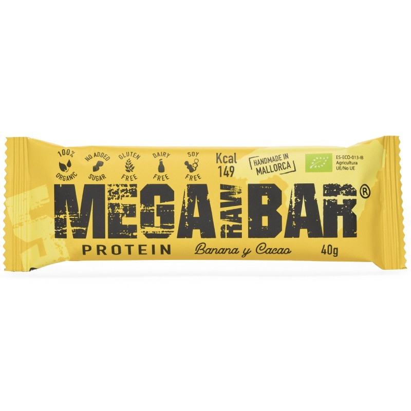 Barra MegaRawBar 5 Protein Banana e Cacau 40g