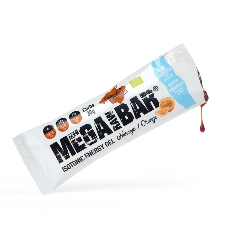 Gel Isotônico Energético MegaRawBar Laranja 50g