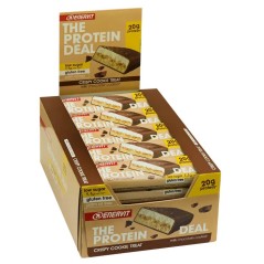 Caixa de Barras Enervit Crunchy 20g Protein 55g Crispy Cookie