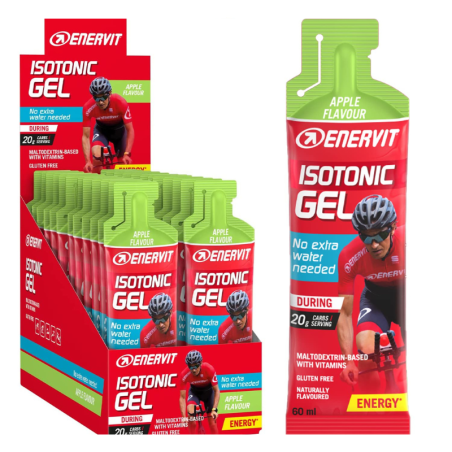 Caixa de Geis Enervit Sport Isotonic 60ml Apple