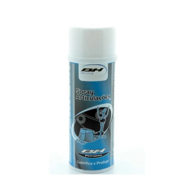 Spray BH Fitness 200 ml para manutenção das articulações de máquinas fitness.