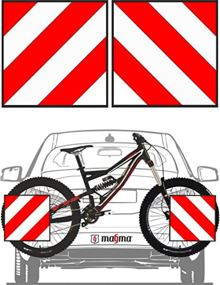 Placa Sinalização V20 Transporte Magma6 ABS