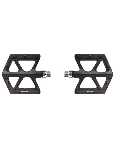 Pedais BRN Carbon Kite Negro/Rosa
