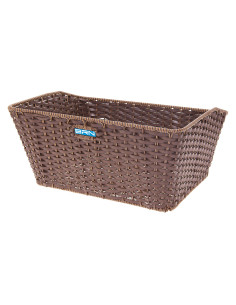 Cesto BRN Vintage Ecopelle Retangular Castanho