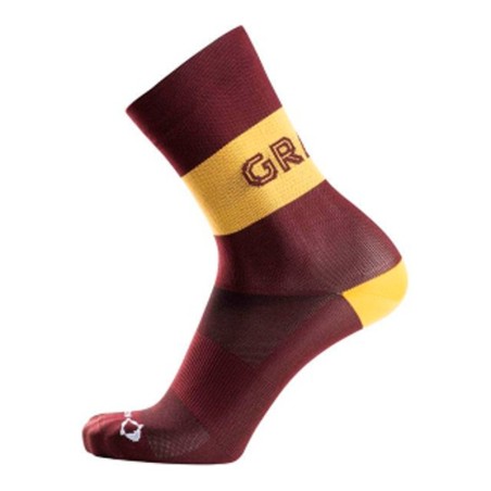 Meias Nalini New Gravel Bordeaux/Yellow