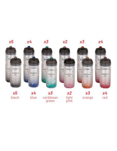 Kit Bidões Zefal Arctica 55/75 42 Unidades c/ Expositor